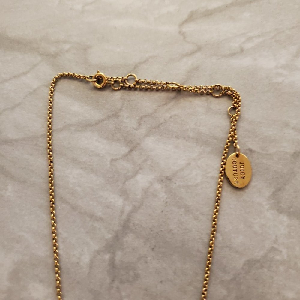 🌟 Juicy Couture Rhinestones Crystals Pave Star Friends Charm Necklace 🌟 - Picture 7 of 10